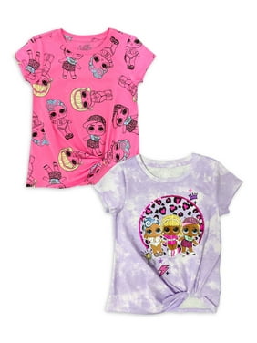 Summer Baby Kids Girls Lace Blue Purple Sleeveless O Rong BFF T-Shirt Tee